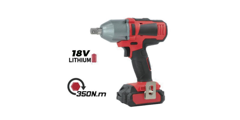 Hantechn @ -18V-Lithium-lon-Brushless-Cordless-12 ″ -Square-Impact-Wrench-350N.m