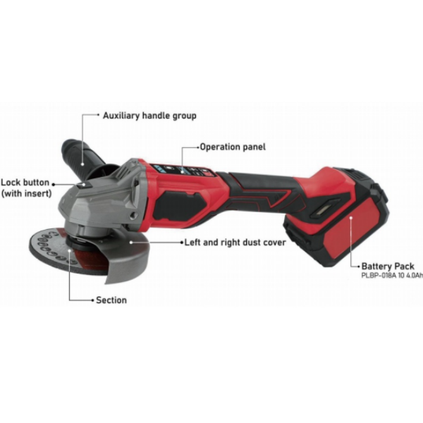 Hantechn@ 18V Lithium-lon Brushless Cordless 5 Tapahia-OffAngle Grinder0