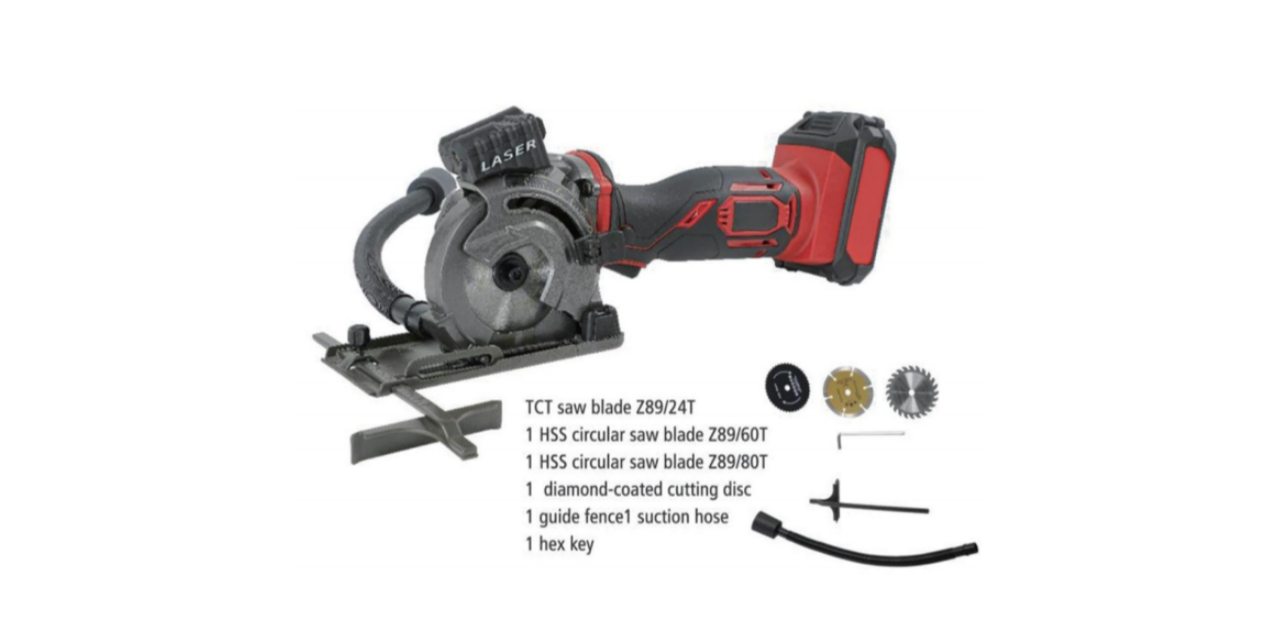 Hantechn@18V Lithium-lon Cordless 3-12 Mini Plunge Saw (2950rpm)